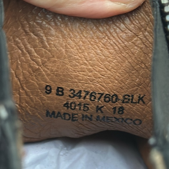 Frye Black Ankle Boots with Zipper Size 9 - Picture 6 of 9